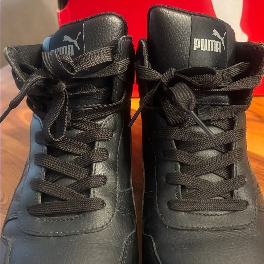 Puma Black Front Court Mid Safety Comp Toe Slip Resistant Size 10